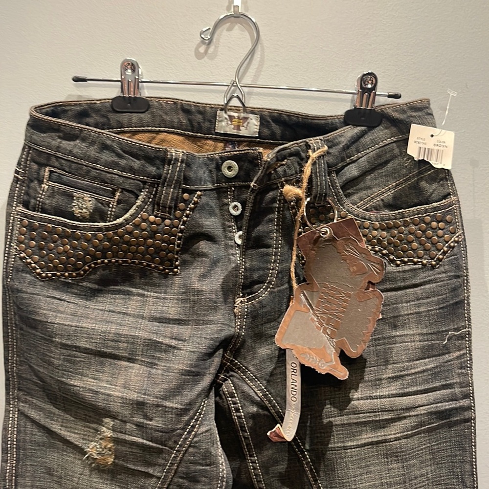 Antik butterfly jeans with skull details - NWT